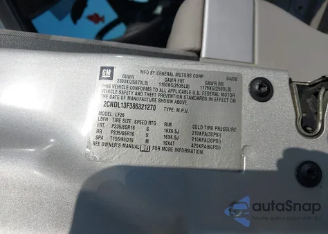 2008 Chevrolet Equinox Ls z USA, uszkodzony, nr VIN 2CNDL13F386321270